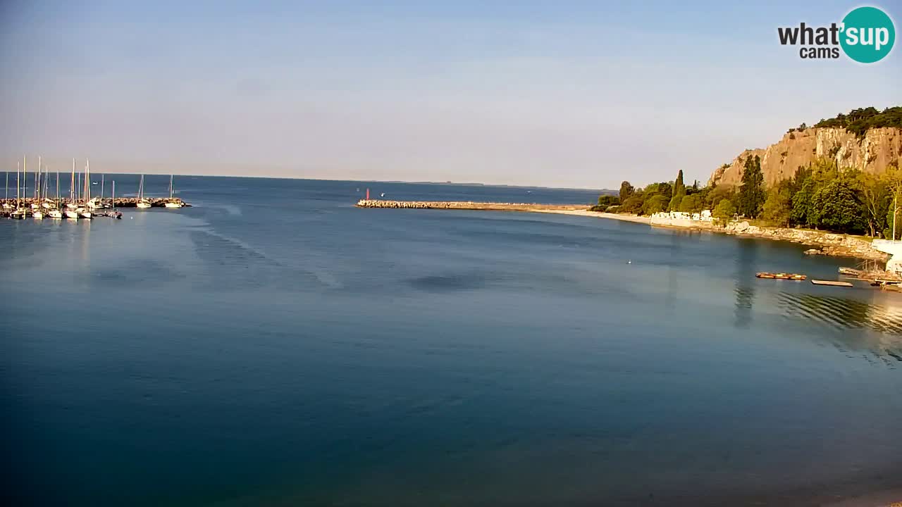 Webcam Sistiana – Blick auf Marina und Bucht