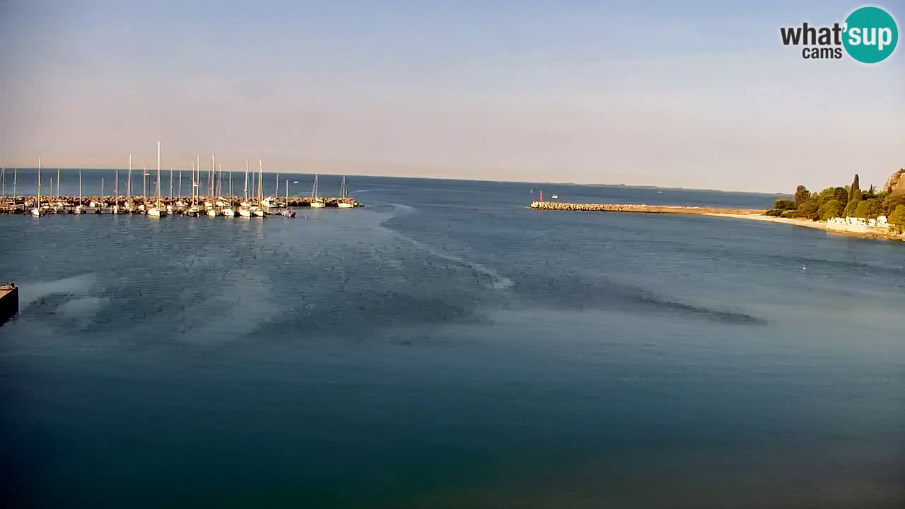 Webcam Sistiana – Vue sur la marina et la baie