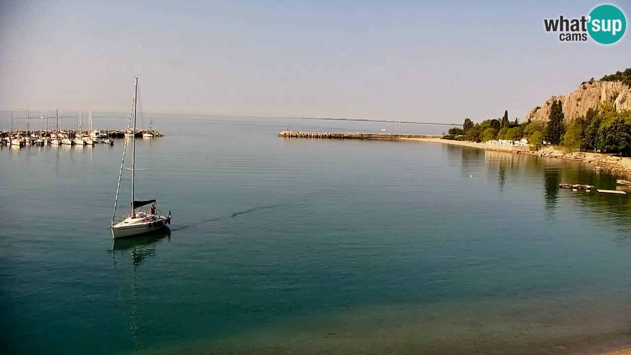 Webcam Sistiana – Pogled na marinu i zaljev