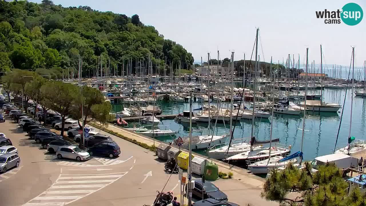 Webcam Sistiana – Pogled na marinu i zaljev