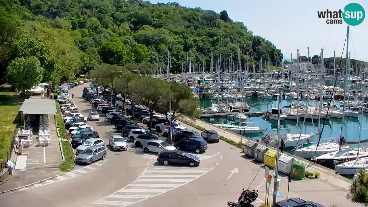 Webcam Sistiana – Vue sur la marina et la baie