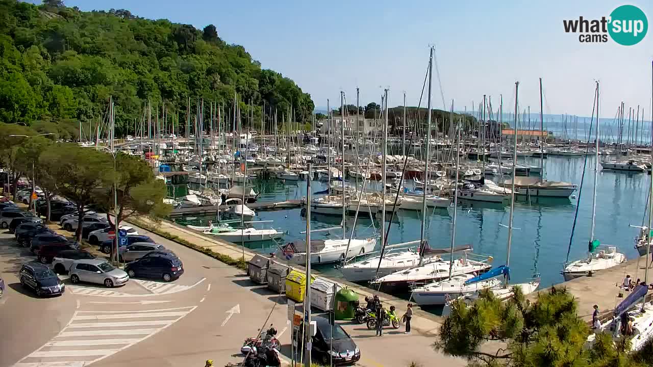 Webcam Sistiana – Blick auf Marina und Bucht