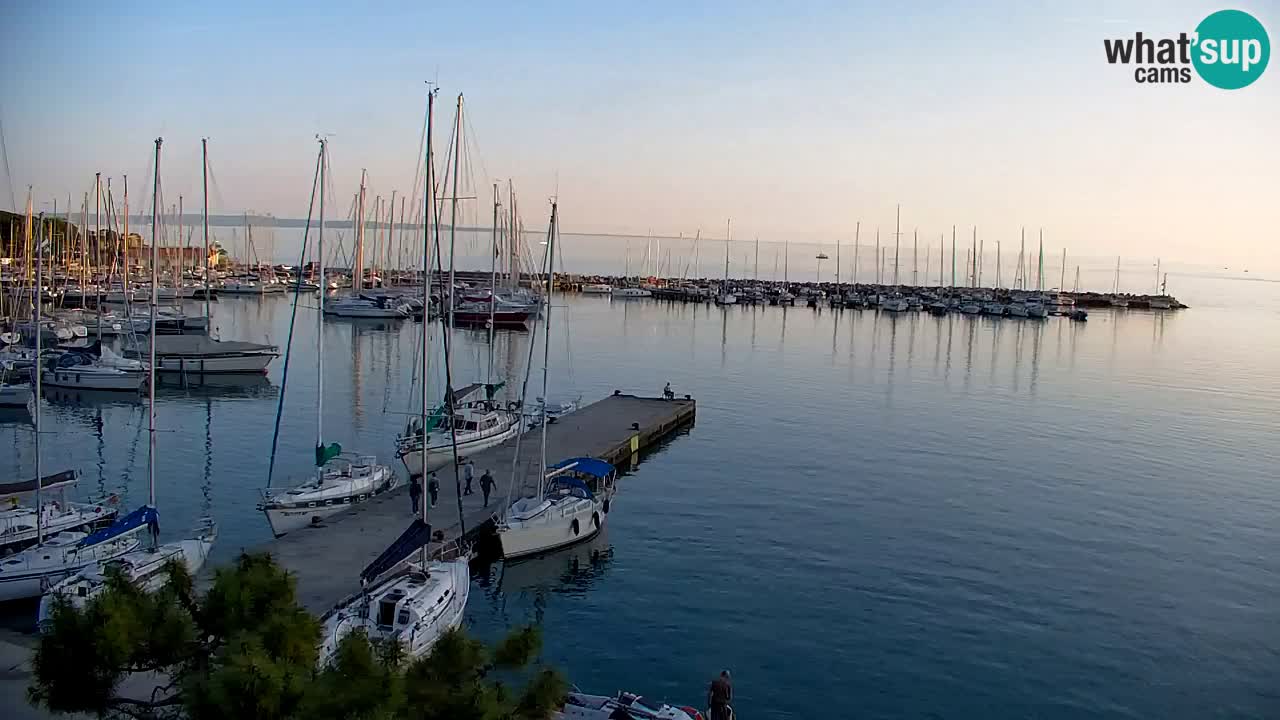 Webcam Sistiana – Vista sobre la marina y la bahía