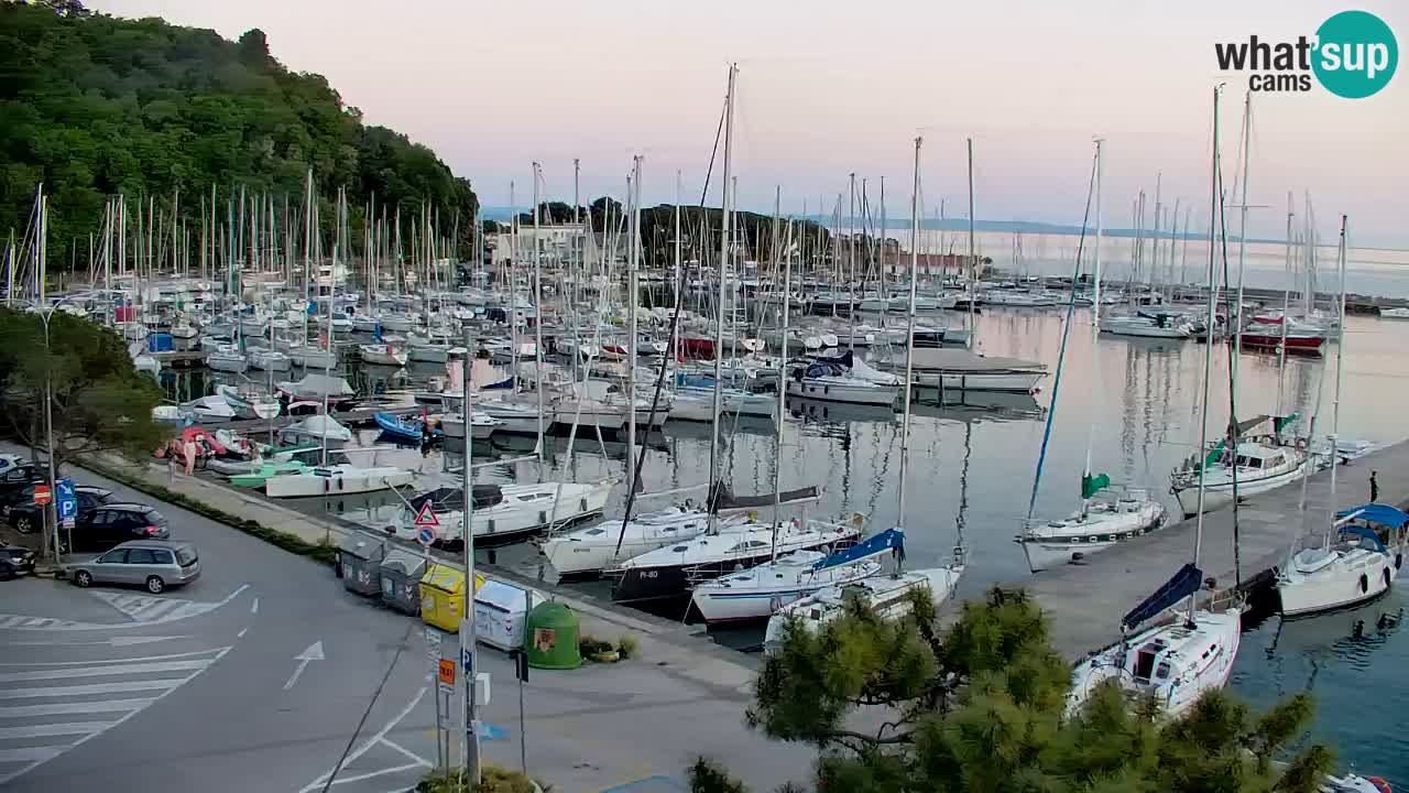 Webcam Sistiana – Vista sobre la marina y la bahía