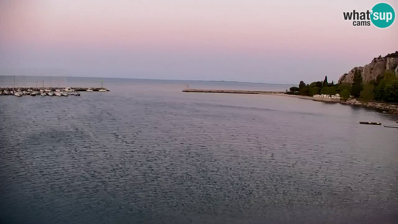 Webcam Sistiana – Vista sobre la marina y la bahía