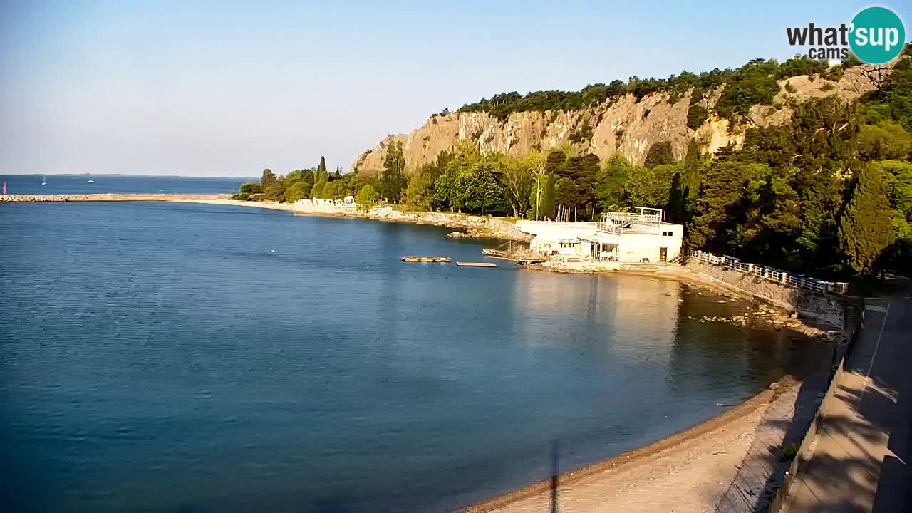Webcam Sistiana – Vista sobre la marina y la bahía