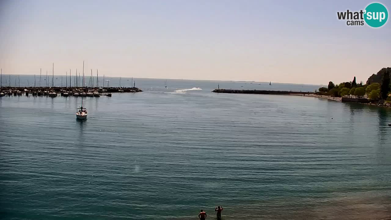 Spletna kamera Sesljan (Sistiana) – Pogled na marino in zaliv