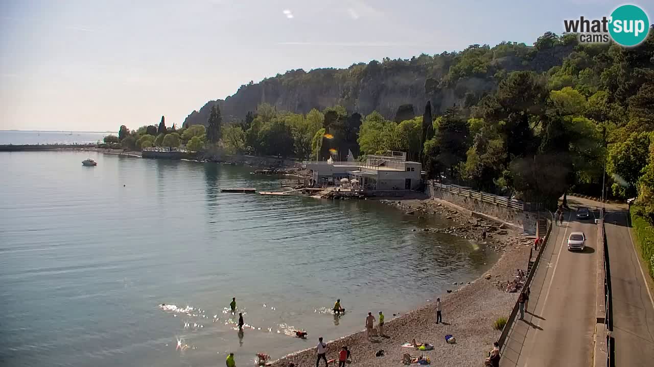 Spletna kamera Sesljan (Sistiana) – Pogled na marino in zaliv