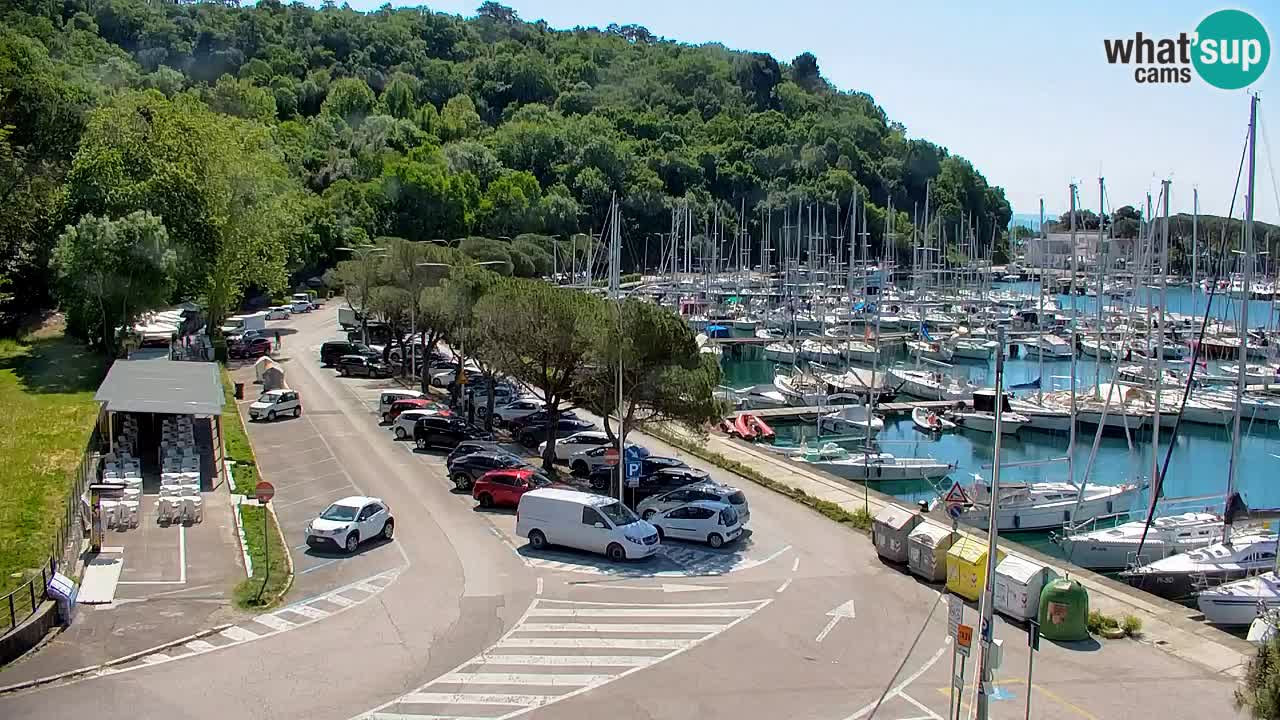 Webcam Sistiana – Vue sur la marina et la baie