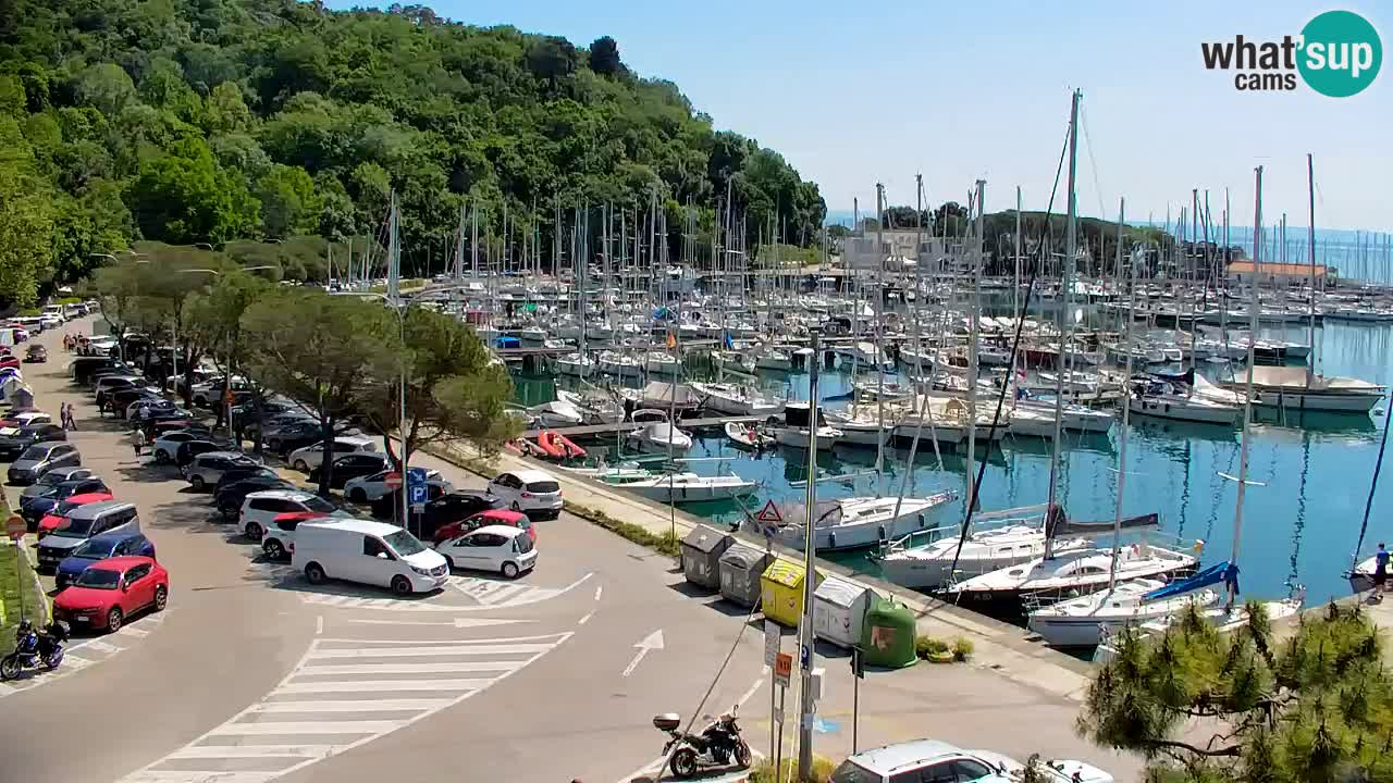 Webcam Sistiana – Vue sur la marina et la baie