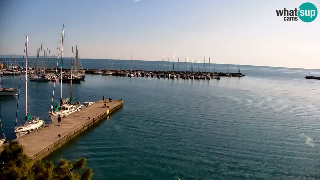 Webcam Sistiana – Vue sur la marina et la baie