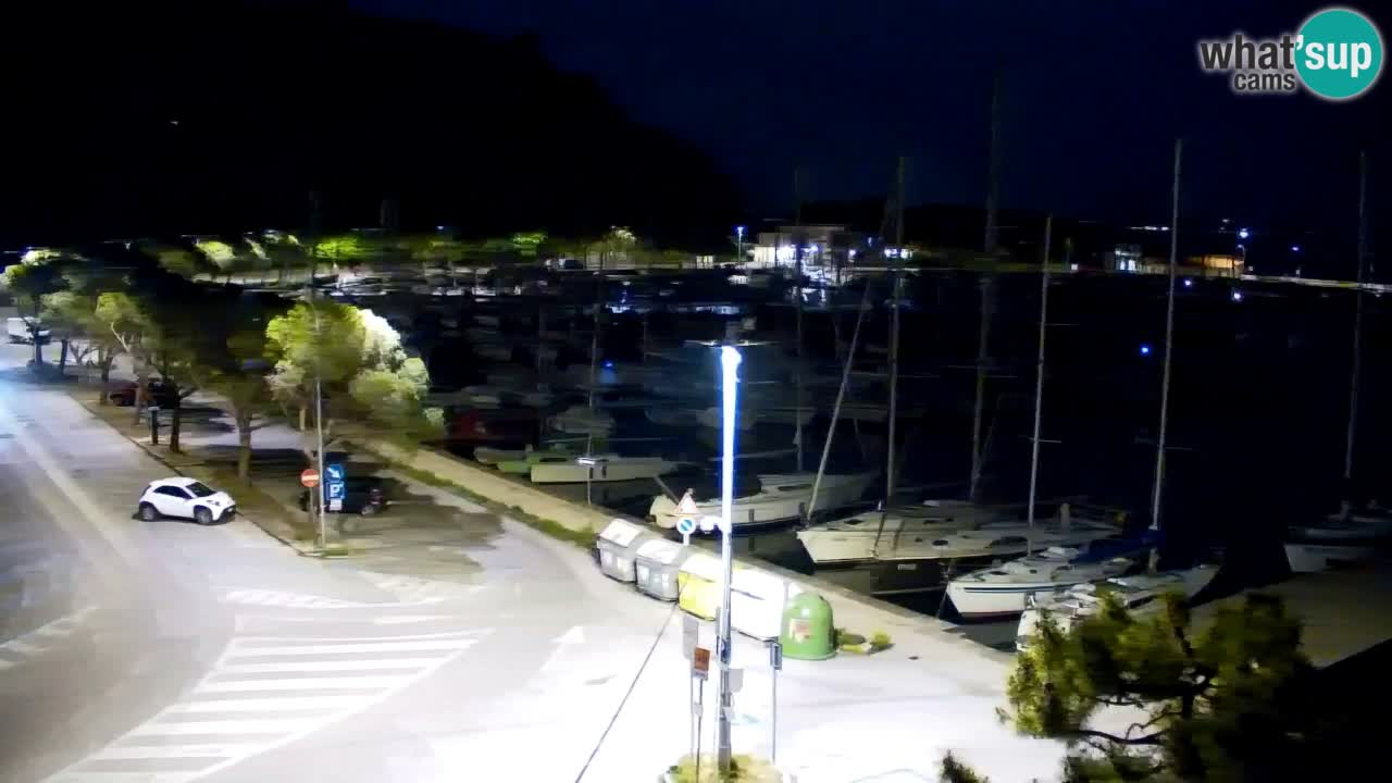 Webcam Sistiana – Vue sur la marina et la baie