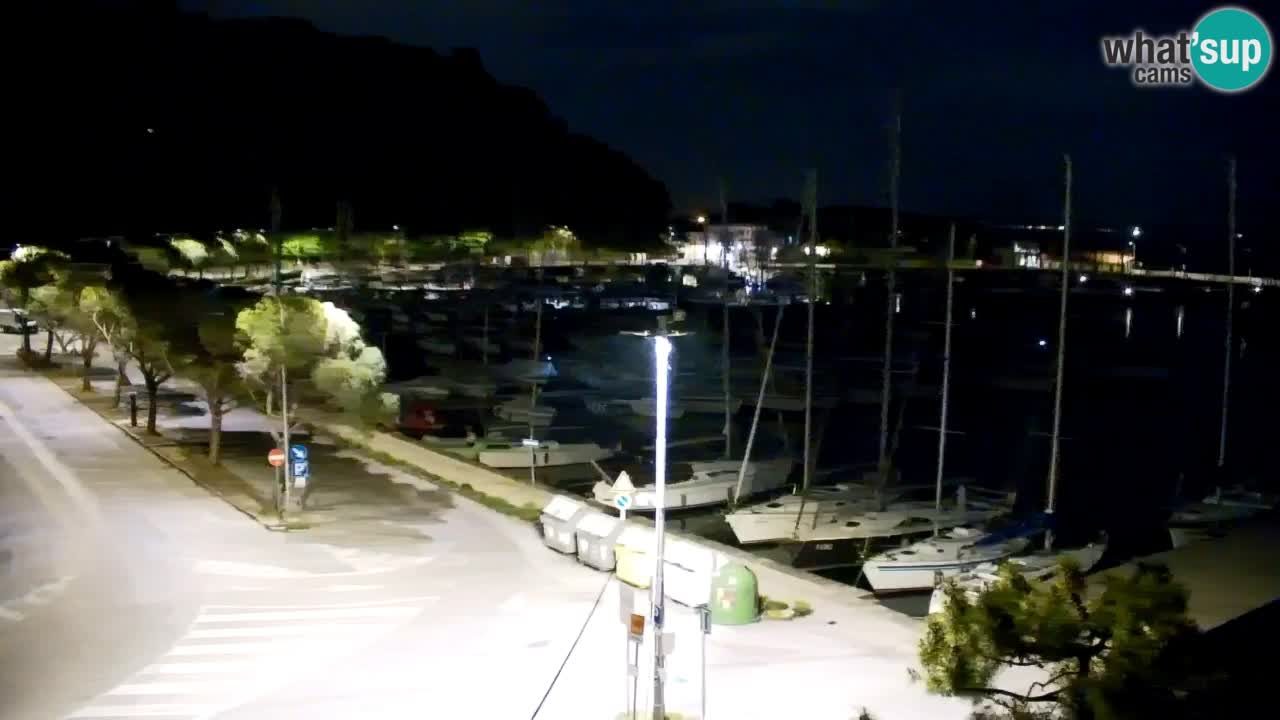 Webcam Sistiana – Vue sur la marina et la baie