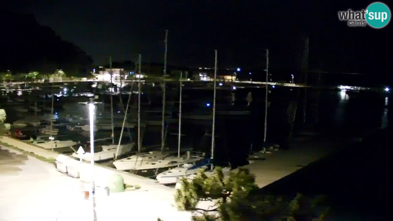 Spletna kamera Sesljan (Sistiana) – Pogled na marino in zaliv