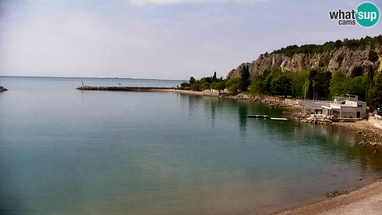 Spletna kamera Sesljan (Sistiana) – Pogled na marino in zaliv