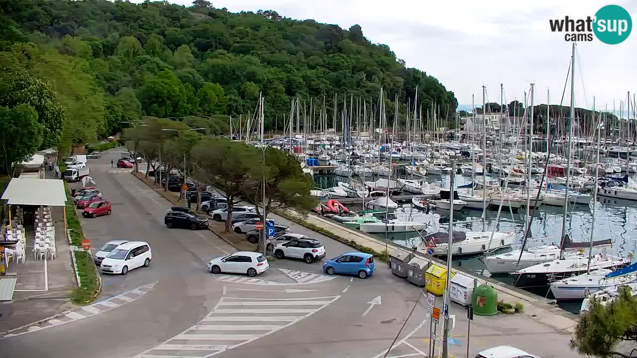 Webcam Sistiana – Vue sur la marina et la baie