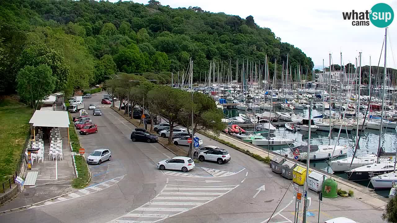 Webcam Sistiana – Vista sobre la marina y la bahía