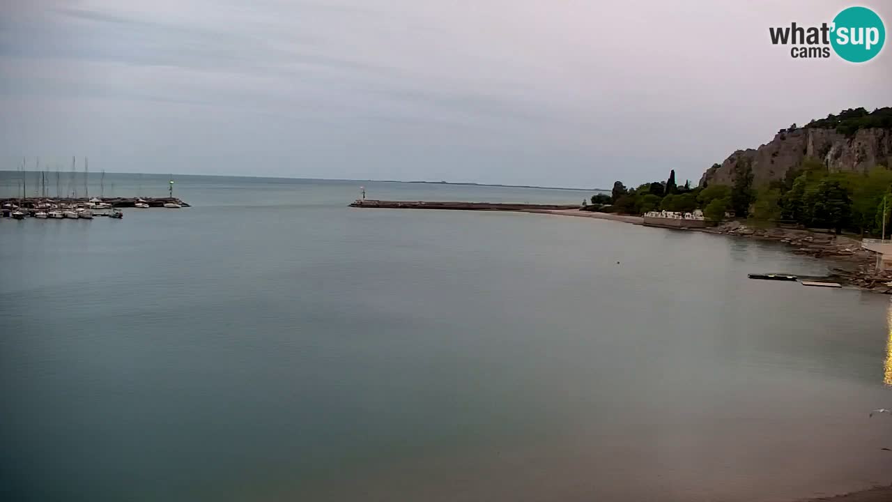 Webcam Sistiana – Vue sur la marina et la baie