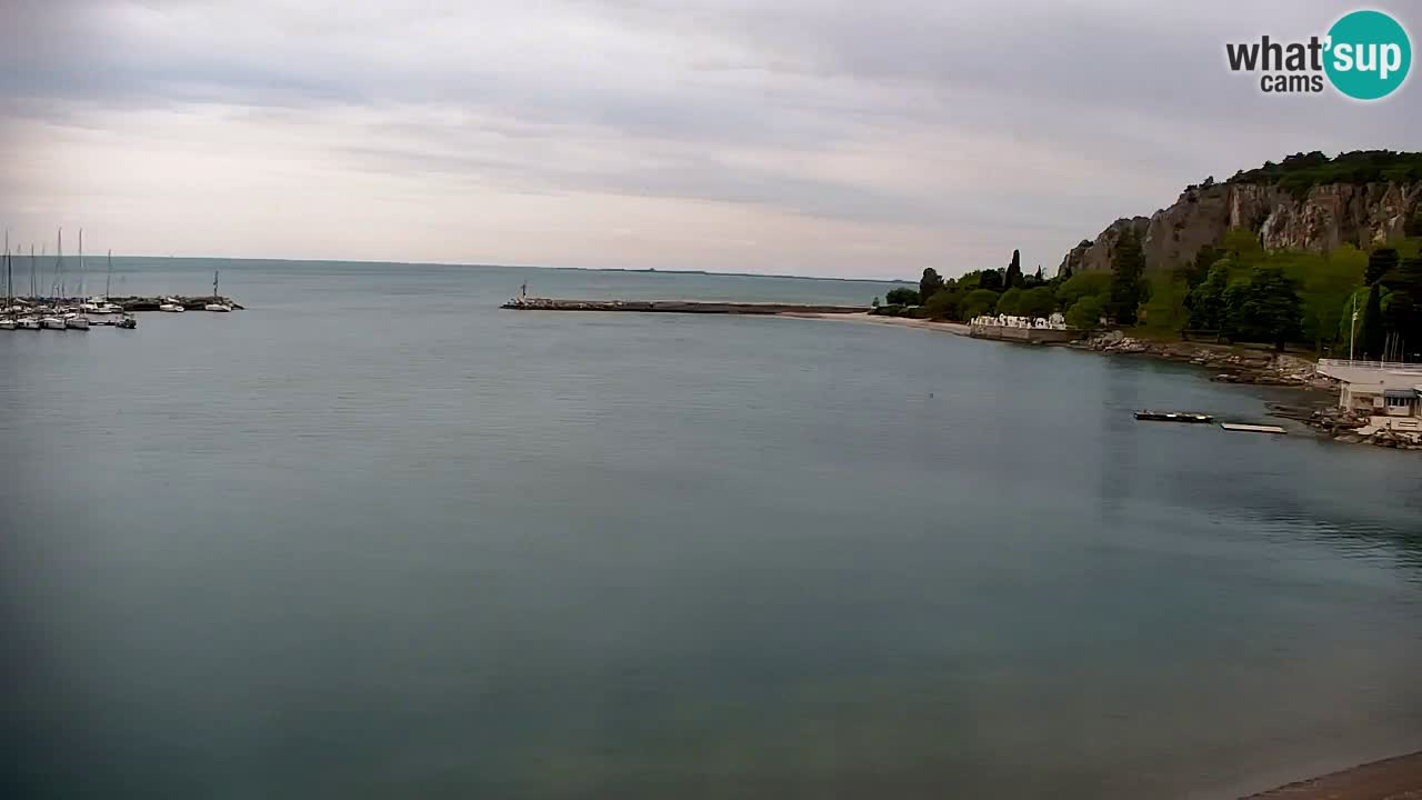 Webcam Sistiana – Vue sur la marina et la baie