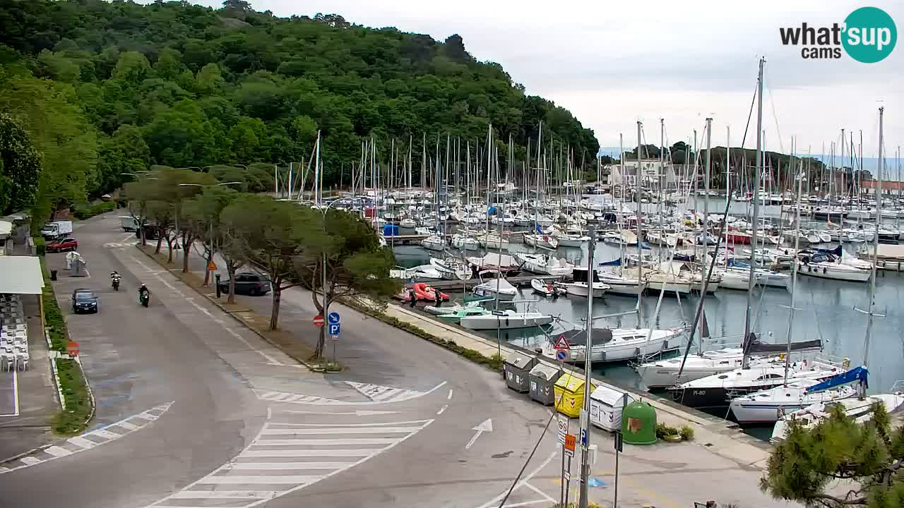 Spletna kamera Sesljan (Sistiana) – Pogled na marino in zaliv