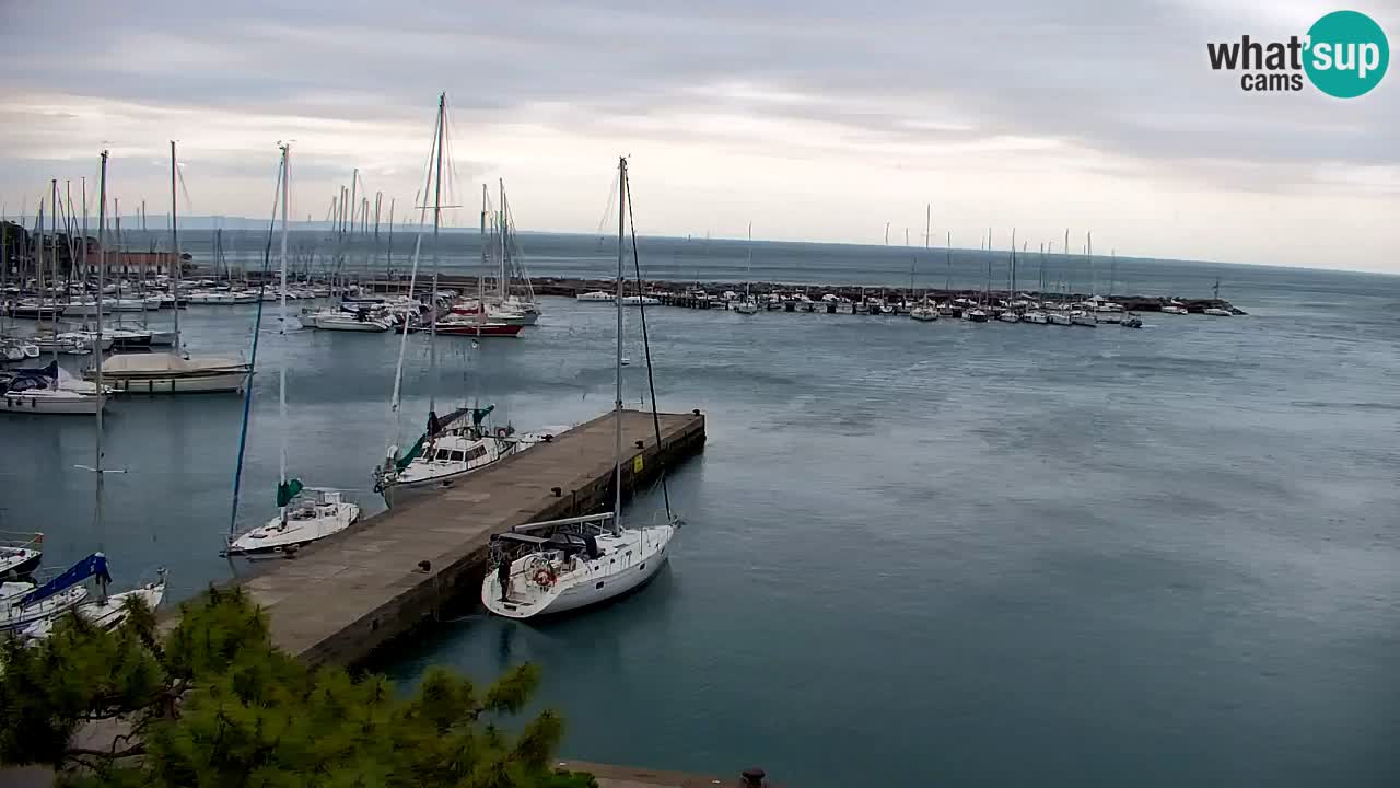 Webcam Sistiana – Vista sobre la marina y la bahía