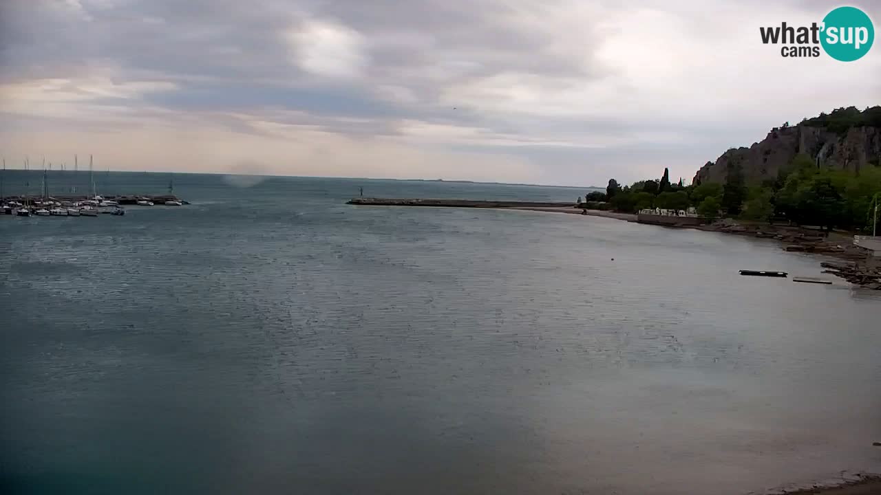 Webcam Sistiana – Vue sur la marina et la baie