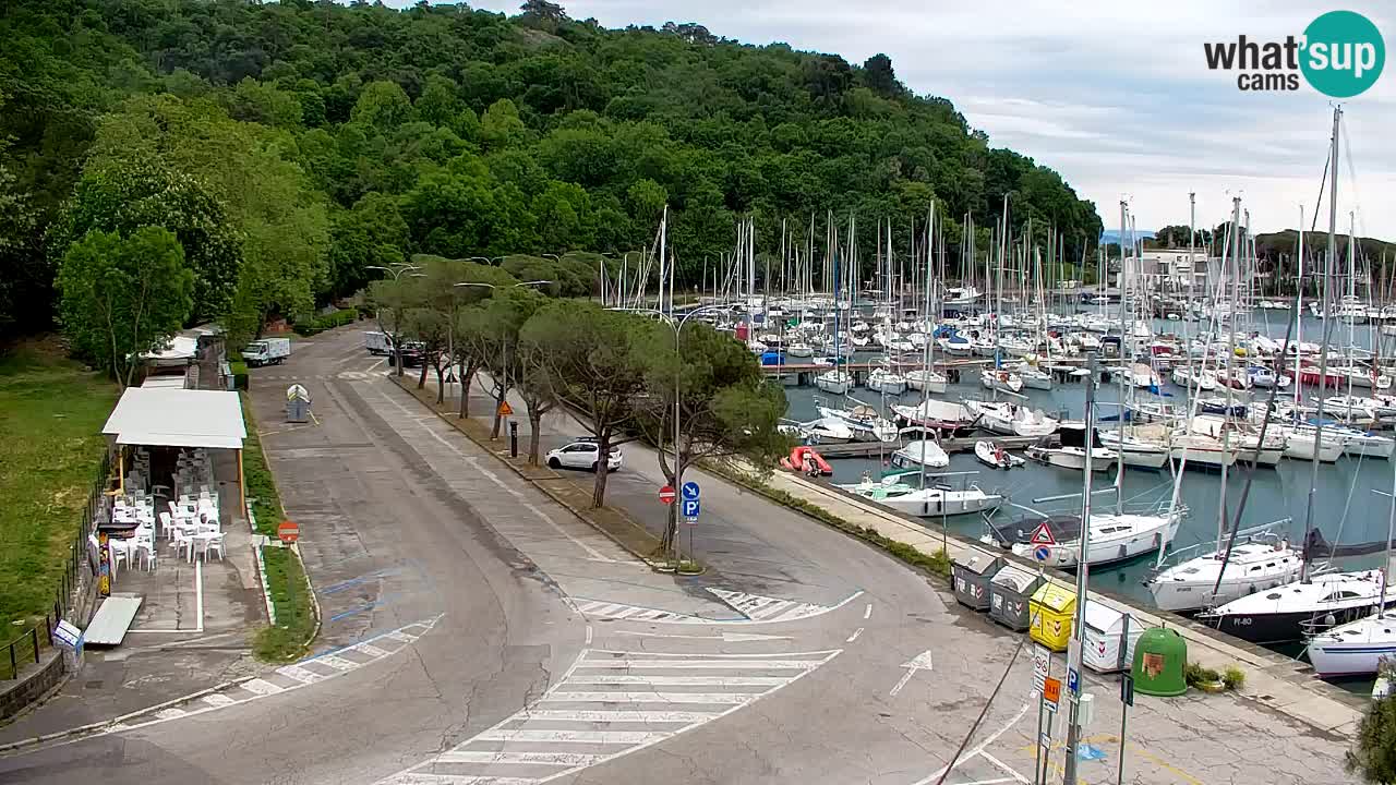 Webcam Sistiana – Vista sobre la marina y la bahía