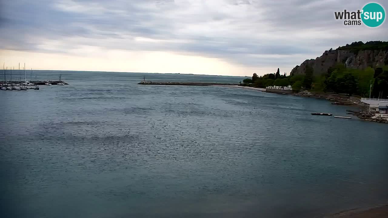 Webcam Sistiana – Vista sobre la marina y la bahía