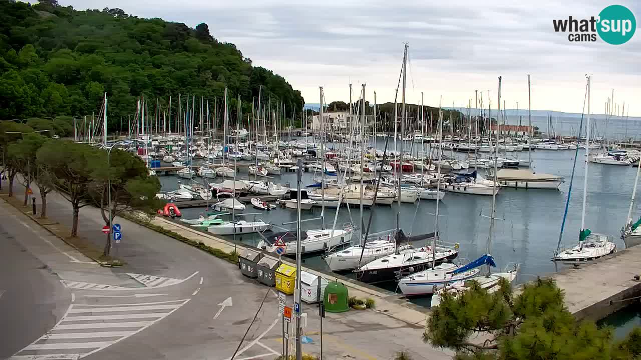 Webcam Sistiana – Vista sobre la marina y la bahía