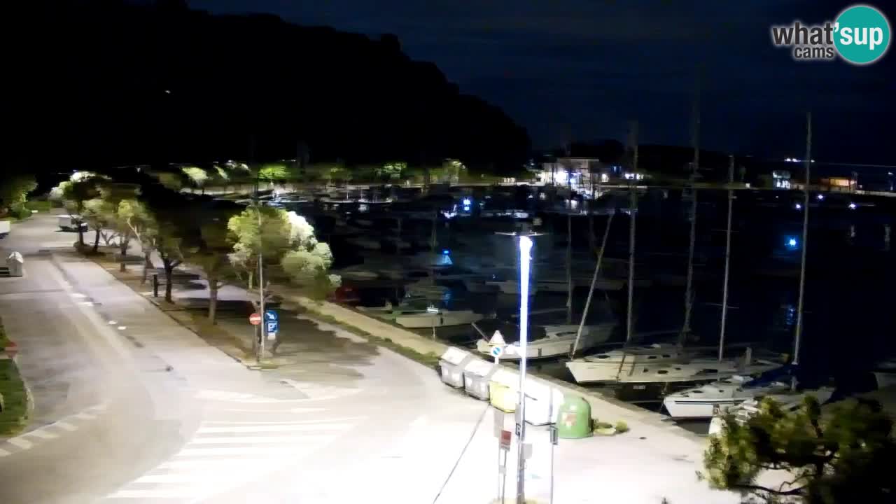 Webcam Sistiana – Pogled na marinu i zaljev