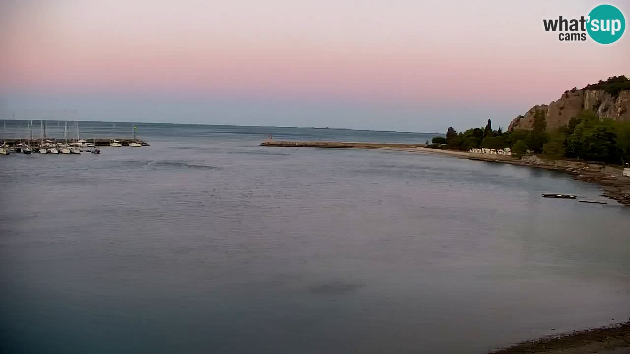 Webcam Sistiana – Vista sobre la marina y la bahía