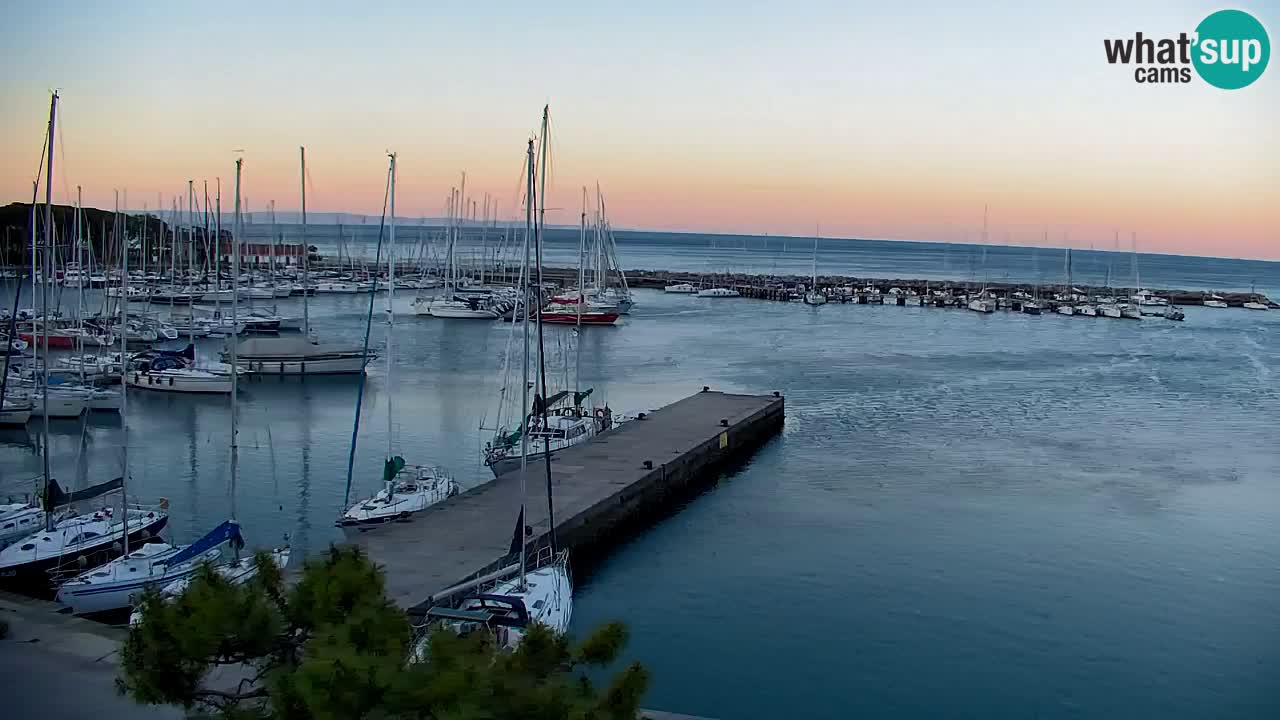 Webcam Sistiana – Vue sur la marina et la baie
