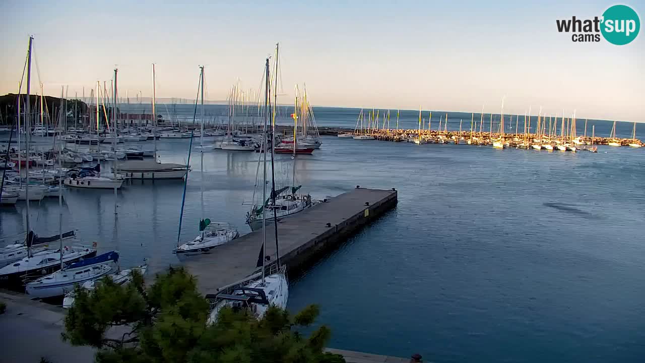 Spletna kamera Sesljan (Sistiana) – Pogled na marino in zaliv