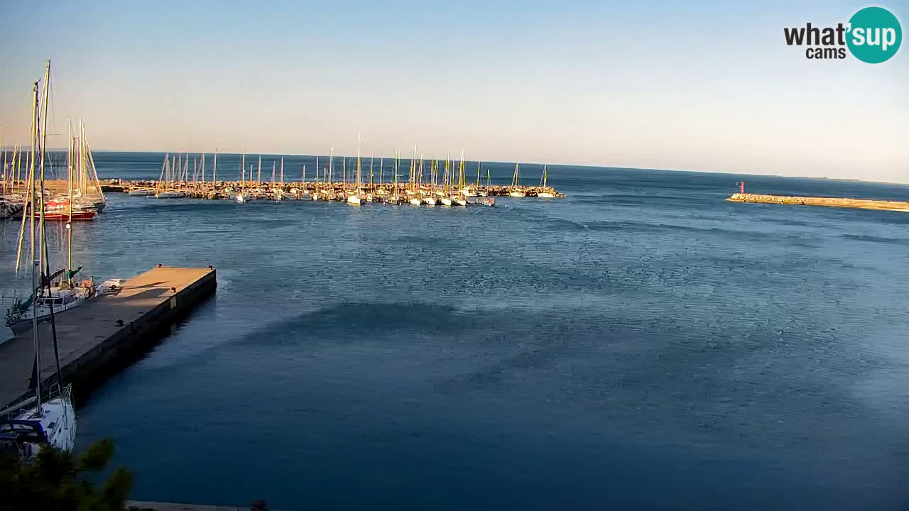 Webcam Sistiana – Vista sobre la marina y la bahía