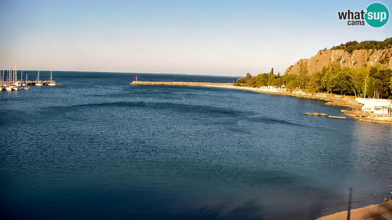 Webcam Sistiana – Vue sur la marina et la baie