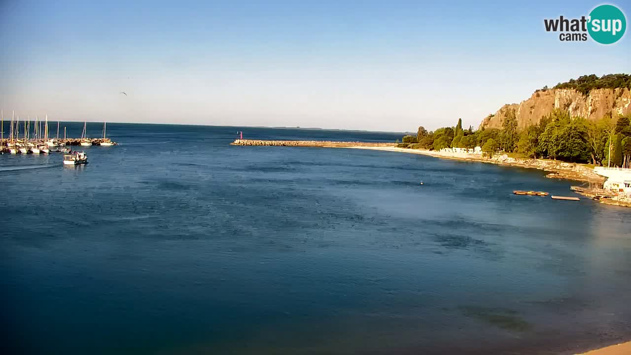 Webcam Sistiana – Vista sobre la marina y la bahía