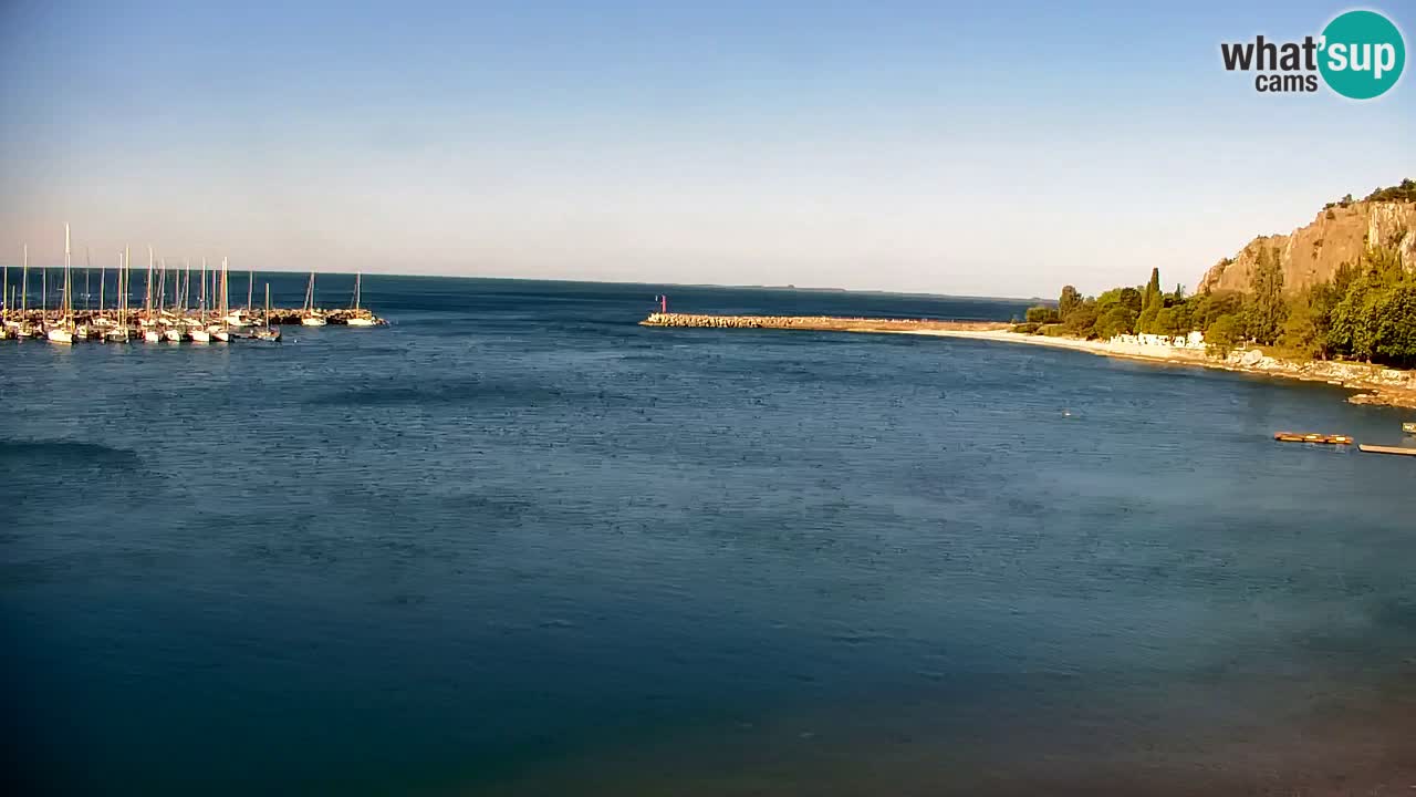 Webcam Sistiana – Vue sur la marina et la baie