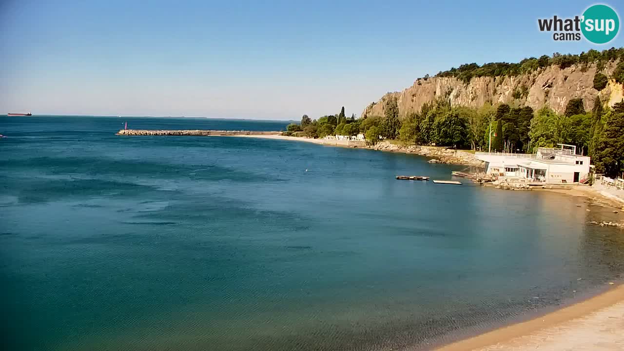 Webcam Sistiana – Vista sobre la marina y la bahía