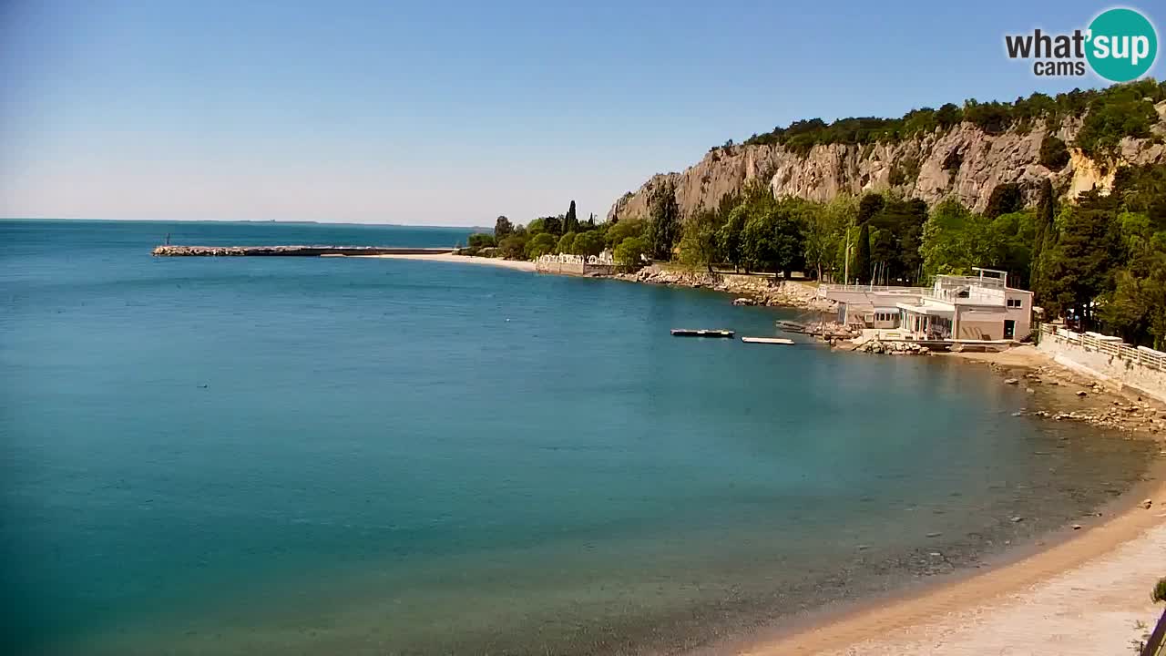 Webcam Sistiana – Vue sur la marina et la baie