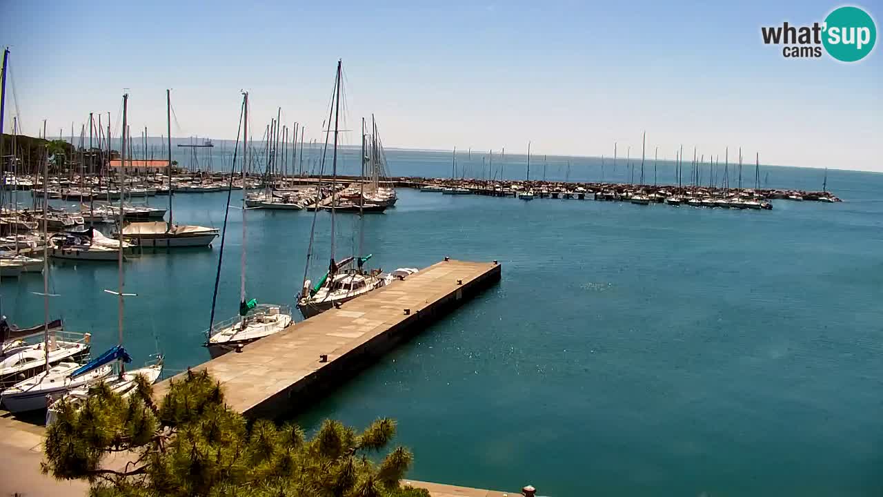 Webcam Sistiana – Vista sobre la marina y la bahía