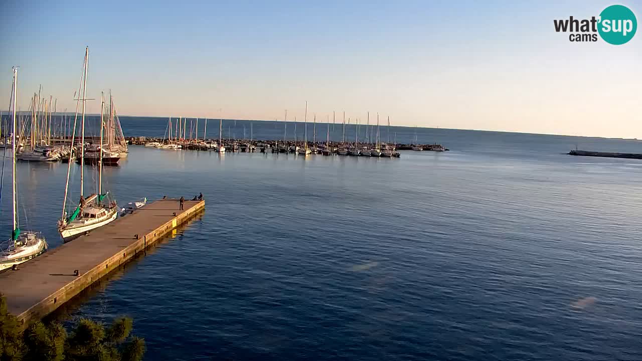 Webcam Sistiana – Vue sur la marina et la baie
