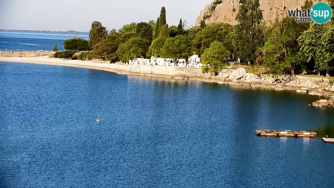 Spletna kamera Sesljan (Sistiana) – Pogled na marino in zaliv