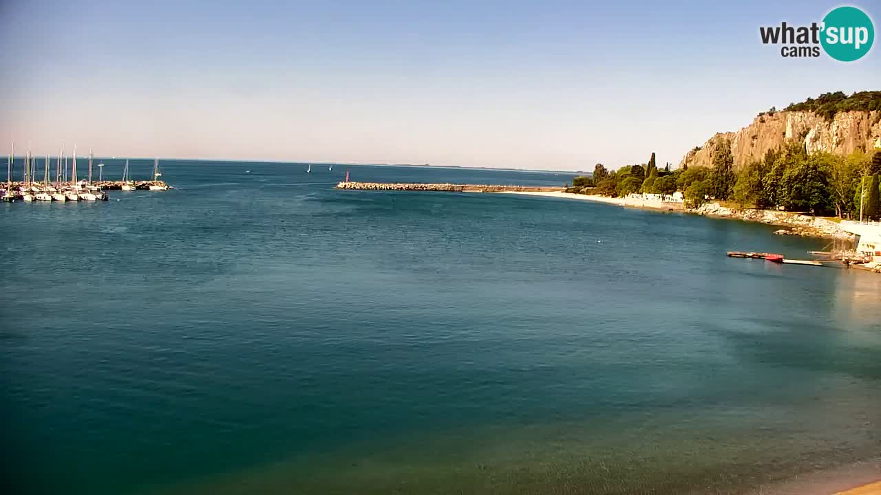 Webcam Sistiana – Vista sulla marina e sulla baia
