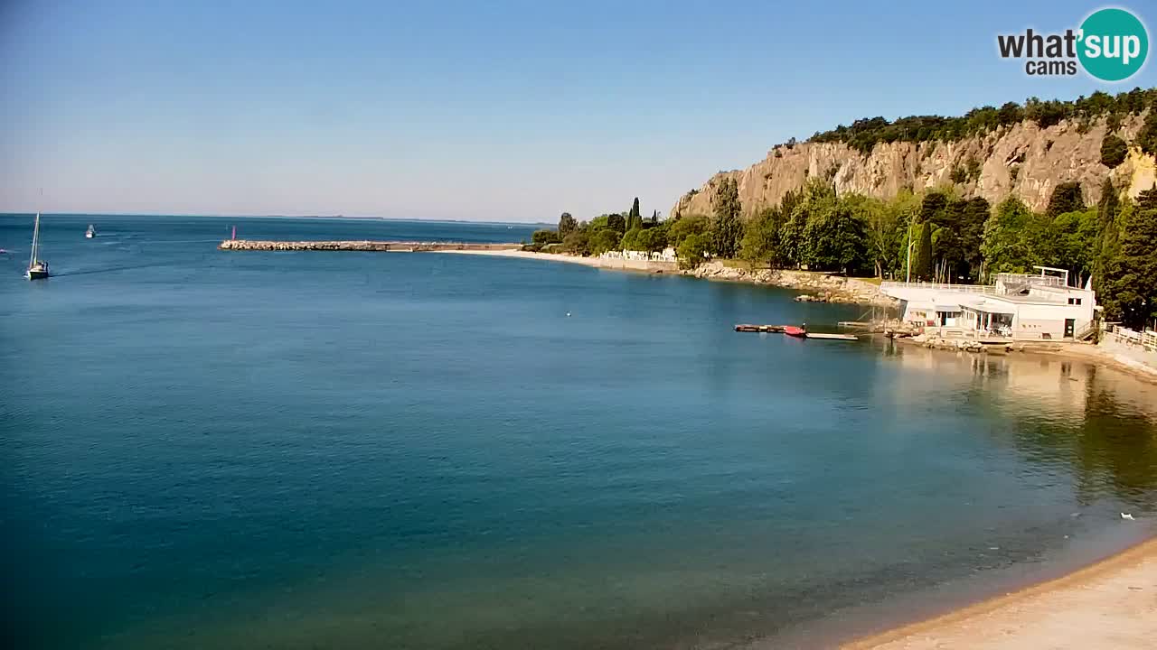 Spletna kamera Sesljan (Sistiana) – Pogled na marino in zaliv