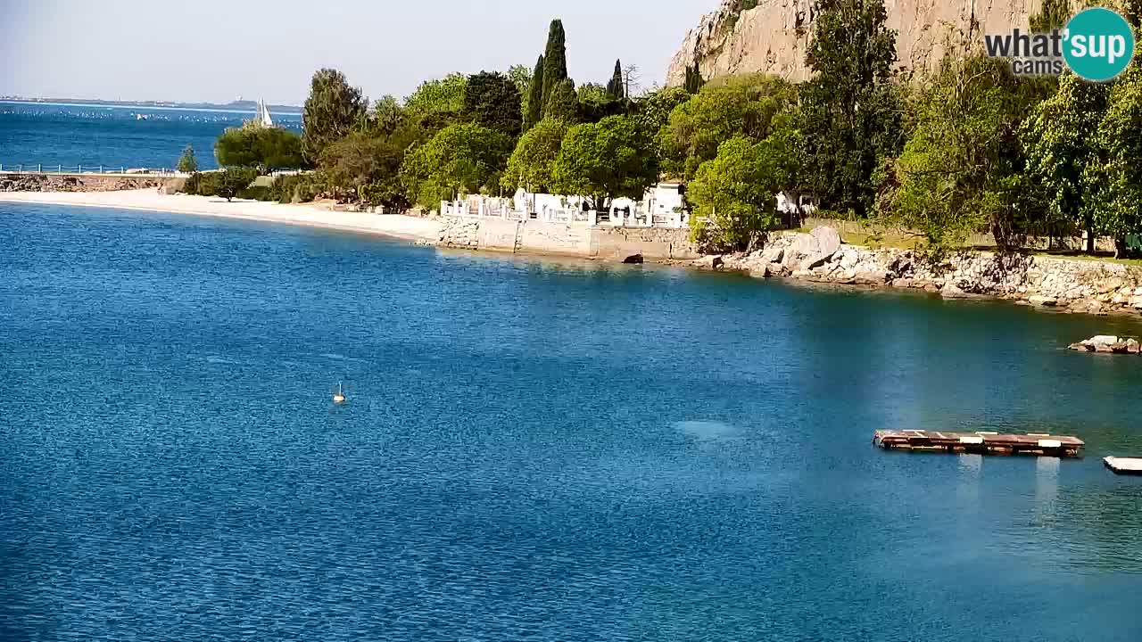 Webcam Sistiana – Vista sobre la marina y la bahía