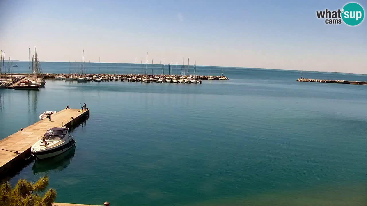 Webcam Sistiana – Vista sobre la marina y la bahía