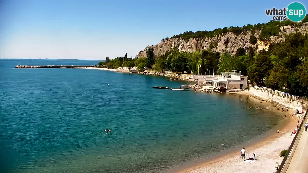Webcam Sistiana – Vista sobre la marina y la bahía