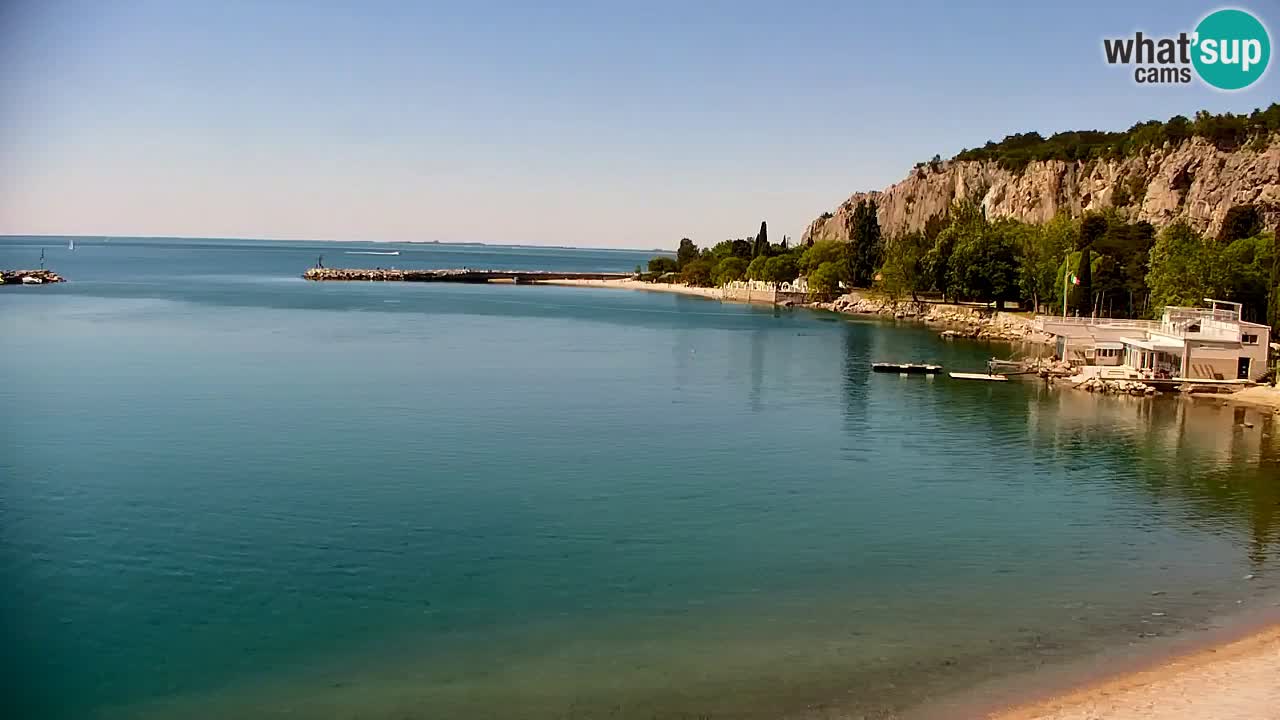 Webcam Sistiana – Vista sobre la marina y la bahía