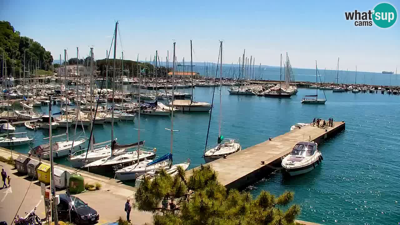 Webcam Sistiana – Pogled na marinu i zaljev