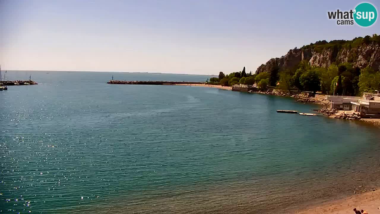 Webcam Sistiana – Vue sur la marina et la baie